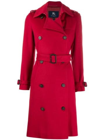 Burberry Pre-owned 2000s Trench Coat - Red
