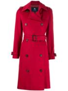 Burberry Pre-owned 2000s Trench Coat - Red
