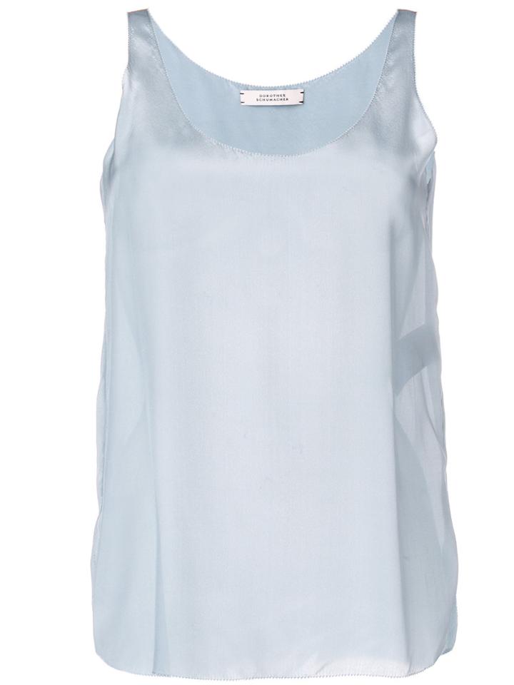 Dorothee Schumacher Sheer Tank Top - Blue