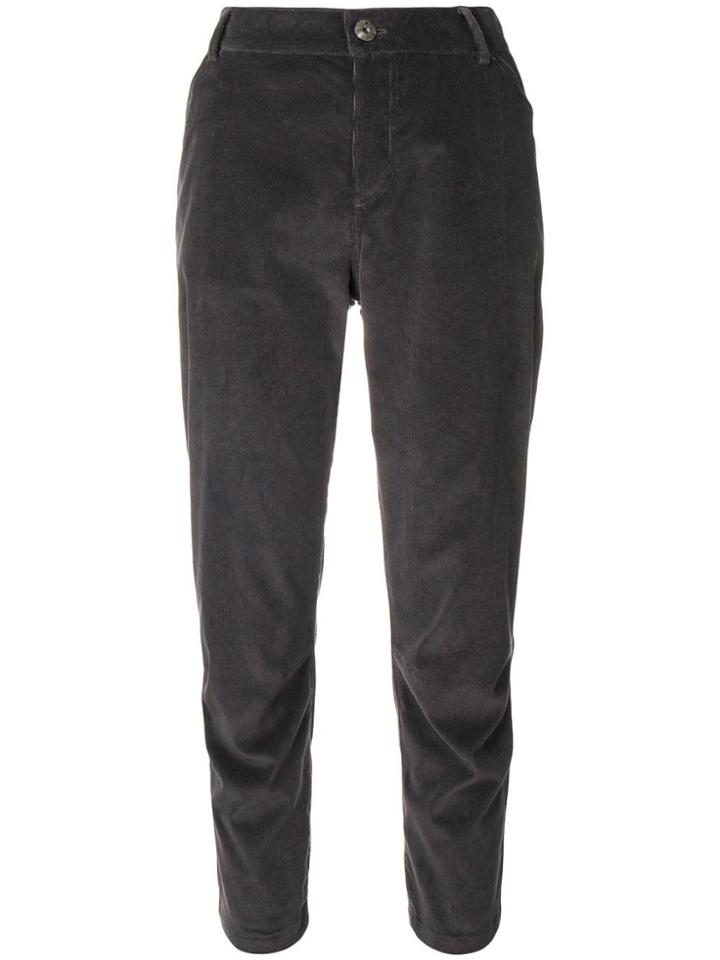 Lorena Antoniazzi Cropped Corduroy Trousers - Grey