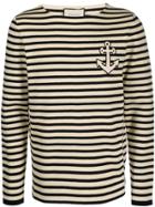 Gucci Striped Anchor Jumper - Neutrals