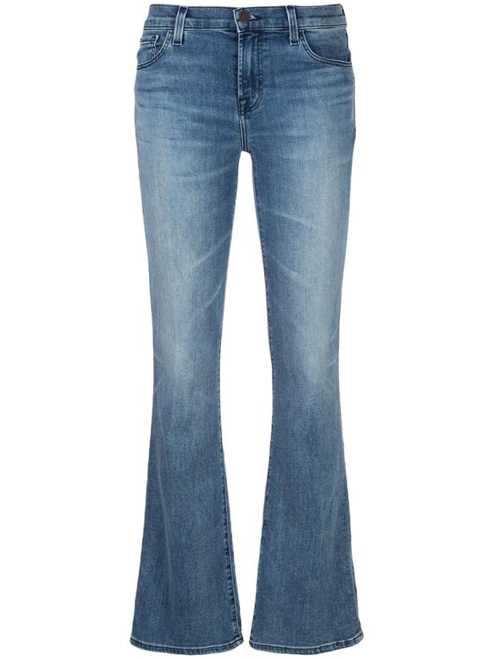 J Brand Sallie Mid-rise Boot Cut Jeans - Blue