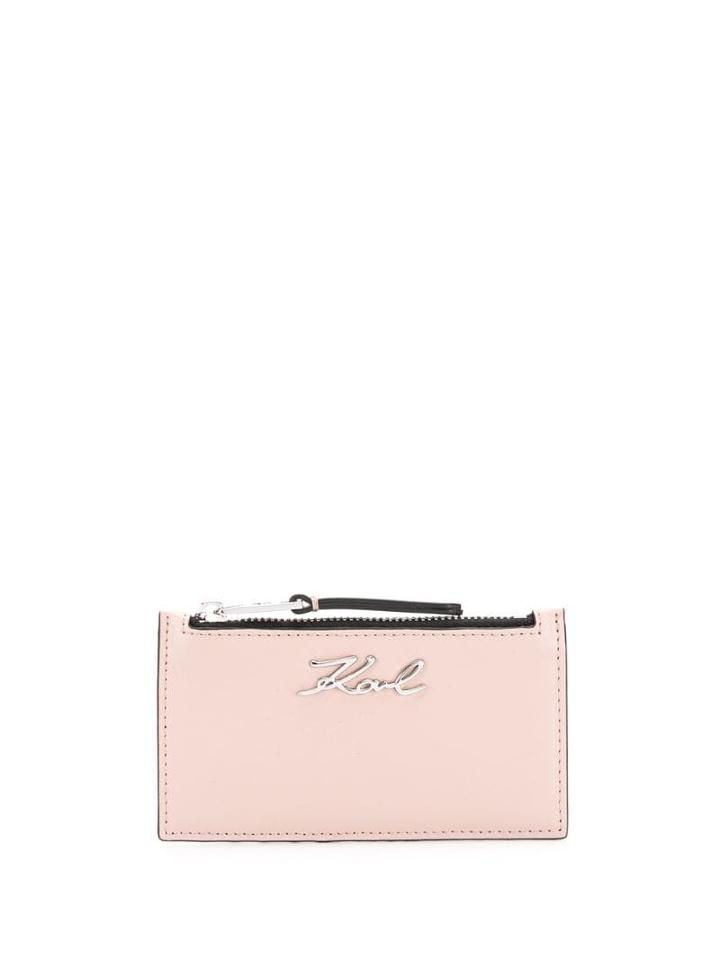 Karl Lagerfeld K/signature Cardholder - Pink