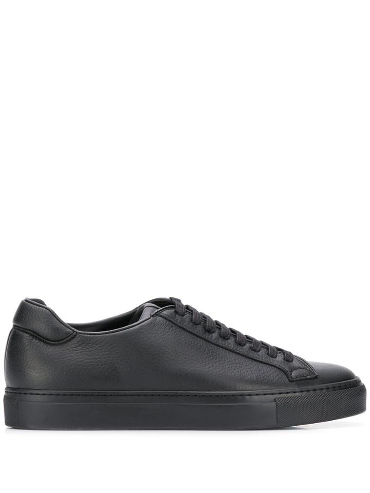 Scarosso Lace-up Low Top Sneakers - Black