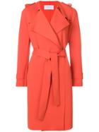 Harris Wharf London Waterfall Trench Coat - Yellow & Orange