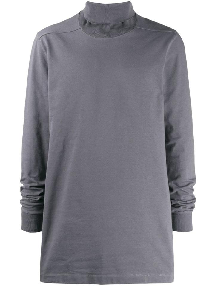 Rick Owens Unisex Turtleneck Jumper - Grey