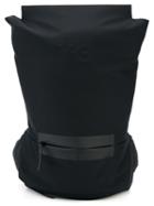 Y-3 Embossed Logo Backpack, Black, Polyurethane/polyester