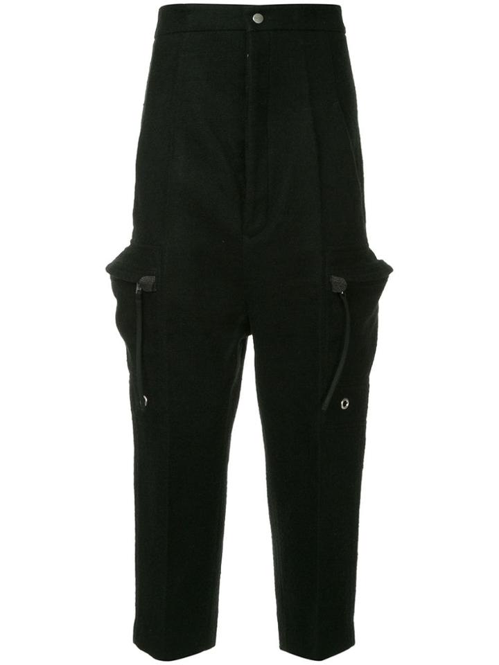 Rick Owens Sisyphus Cargo Trousers - Black