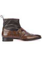 Santoni Buckled Boots - Brown
