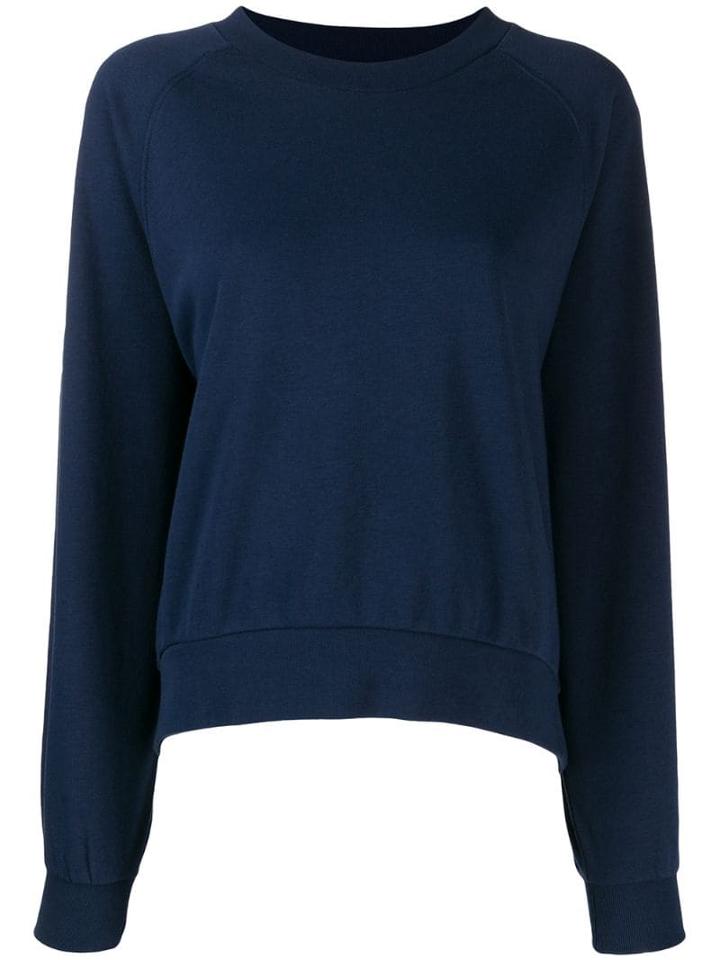 Closed Round Neck Sweatshirt - Blue