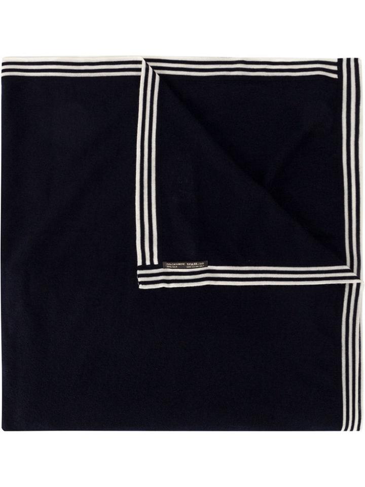 Faliero Sarti Horizontal Stripe Scarf - Blue