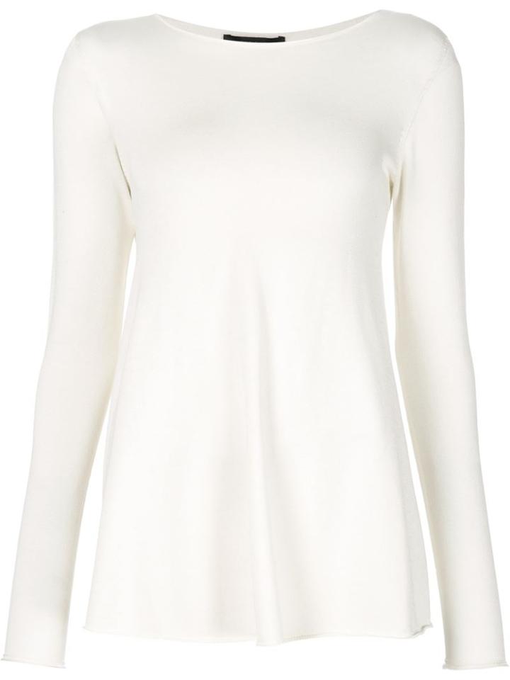 The Row 'abelle' Top, Women's, Size: Small, White, Silk/cotton