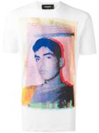 Dsquared2 Photo Print T-shirt, Size: Xl, White, Cotton