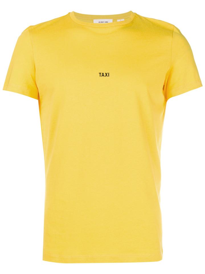Helmut Lang Crew Neck Taxi T-shirt - Yellow & Orange