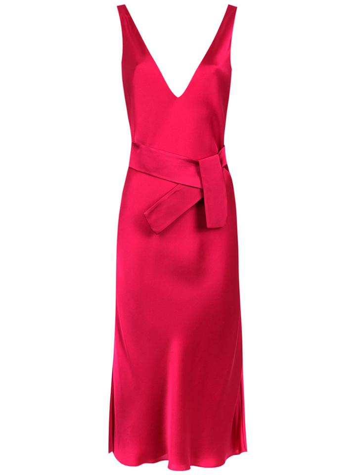 Gloria Coelho Cut Out Detailed Midi Dress - Red