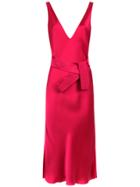 Gloria Coelho Cut Out Detailed Midi Dress - Red