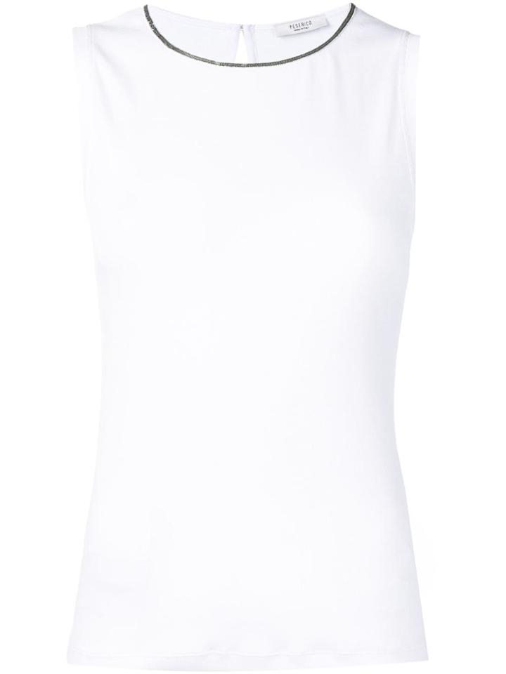 Peserico Sleeveless Top - White