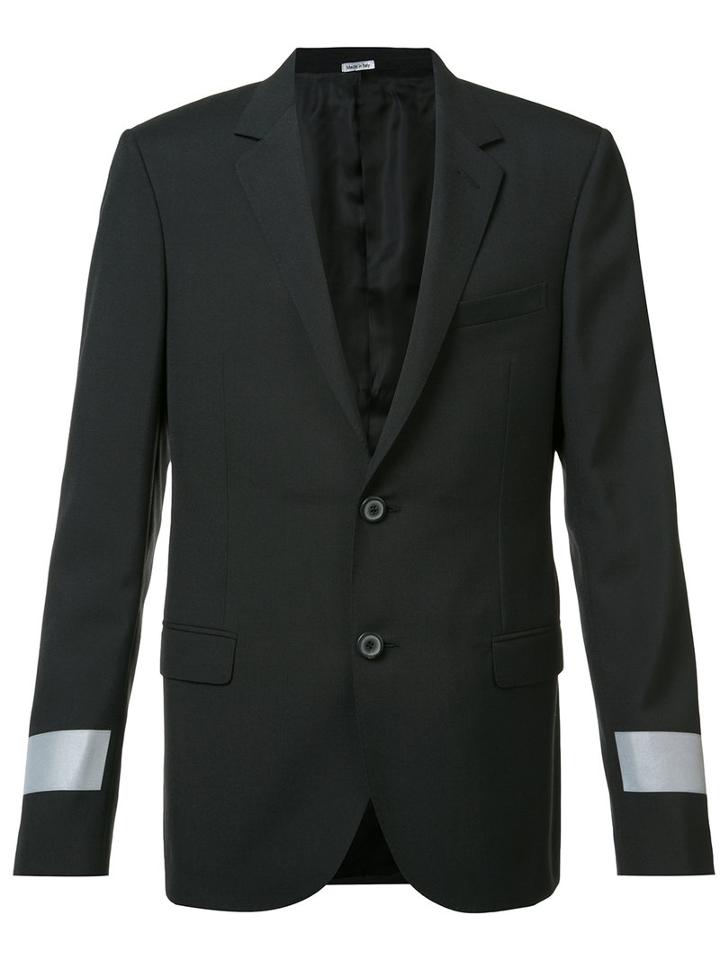 Lanvin Trim Blazer Jacket, Men's, Size: 48, Black, Polyester/wool