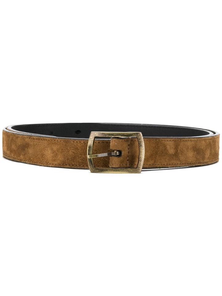Saint Laurent Reversible Belt - Brown