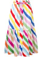 Mira Mikati Diagonal Stripe Skirt - Multicolour