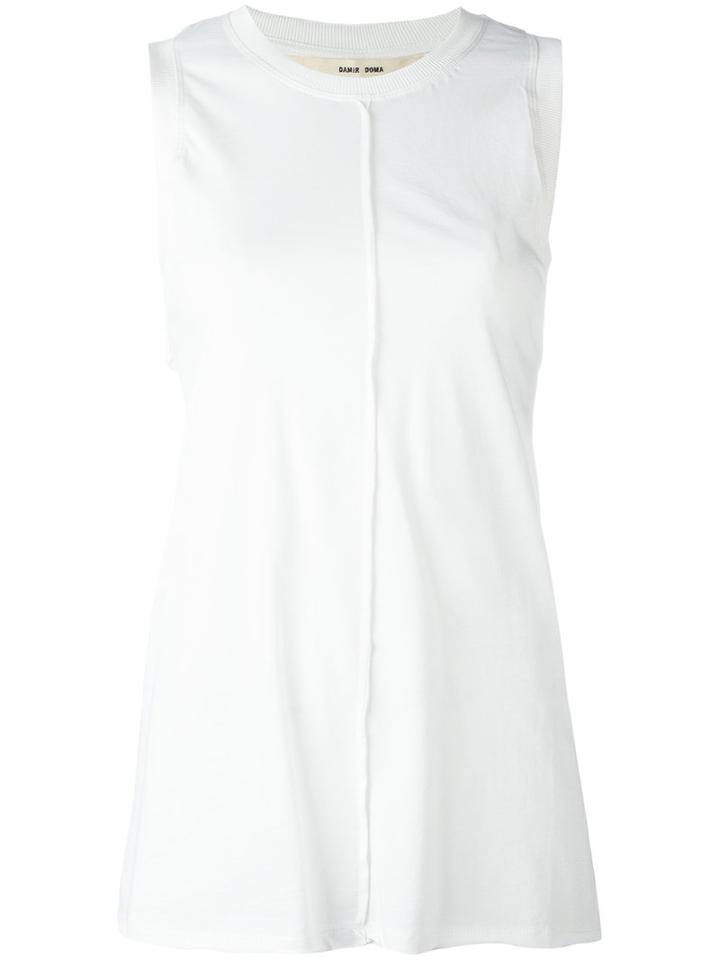 Damir Doma Tilli Tank, Women's, Size: Small, White, Cotton/polyester