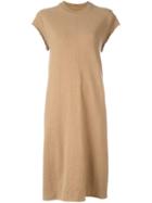 Rick Owens Drkshdw 'terry' Dress, Women's, Brown, Cotton