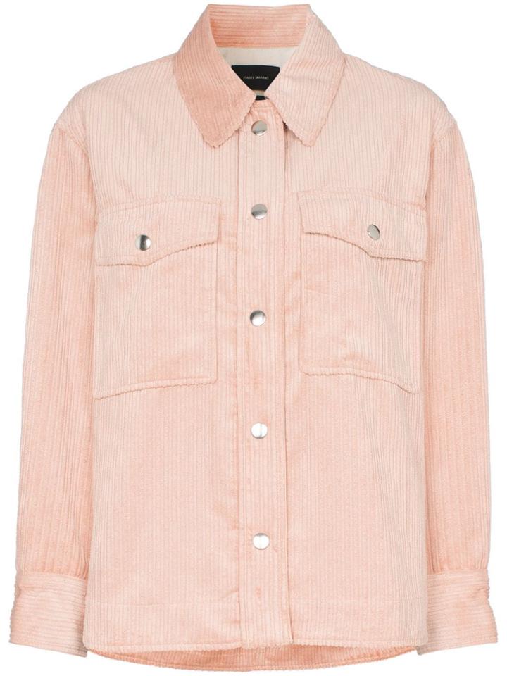Isabel Marant Marvey Corduroy Jacket - Pink