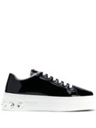 Miu Miu Embellished Platform Sneakers - Black