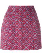 Vivienne Westwood Vintage Baroque Flower Printed Skirt - Red