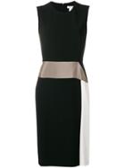Max Mara Sleeveless Asymmetrical Ruffle Dress - Black
