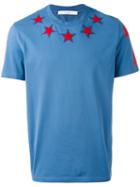 Givenchy - Star Patch T-shirt - Men - Cotton/polyester - Xl, Blue, Cotton/polyester