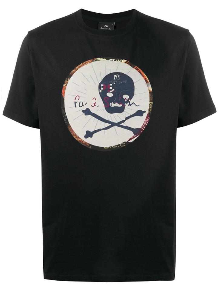 Ps Paul Smith Skull Printed T-shirt - Black