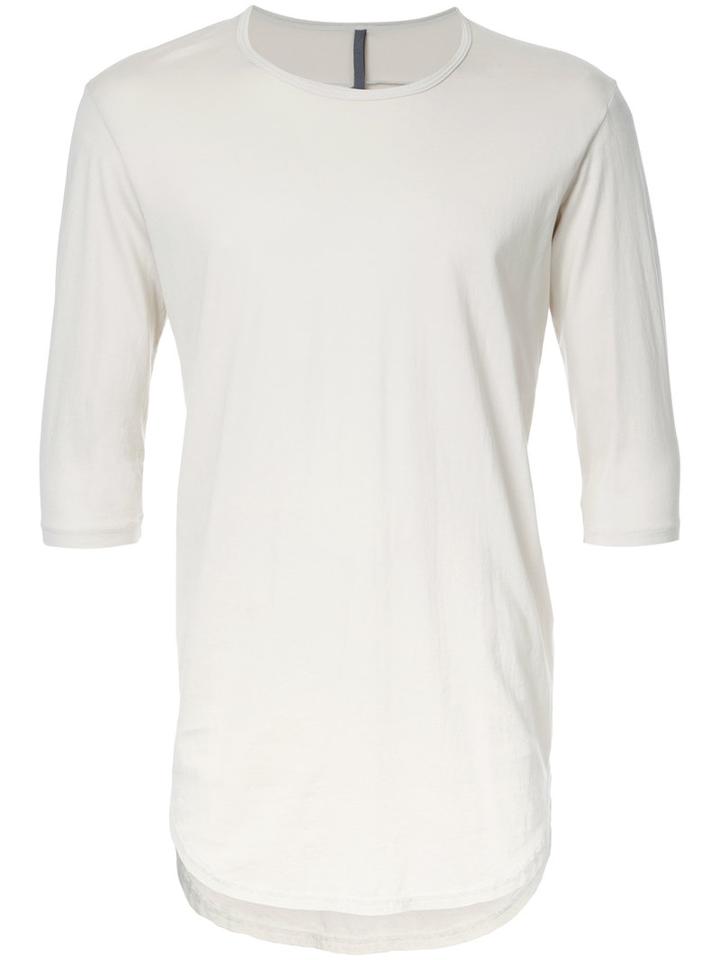 Kazuyuki Kumagai Curved Hem T-shirt, Men's, Size: 1, Nude/neutrals, Cotton