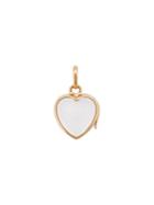 Loquet Small Heart Locket Pendant - Metallic