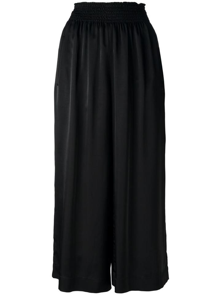 Forte Forte Cropped Palazzo Pants, Women's, Size: 0, Black, Viscose/cupro