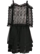Romeo Gigli Pre-owned 1990's Sheer Layered Dress - Black