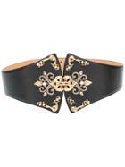 Elisabetta Franchi Embellished Belt - Black