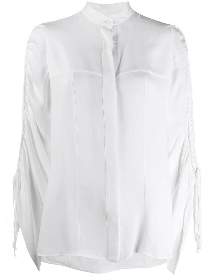Loewe Drawstring Sleeve Blouse - White