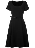 Versace Medusa Buckle Shift Dress, Women's, Size: 44, Black, Viscose/polyamide/spandex/elastane/silk