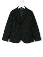 Dolce & Gabbana Kids - Printed Blazer - Kids - Cotton/polyester/cupro/viscose - 10 Yrs, Black
