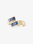 Retrouvai Sapphire Buckle Ring - Blue