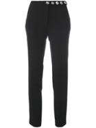 Versus Slim-fit Trousers, Women's, Size: 42, Black, Polyester/spandex/elastane