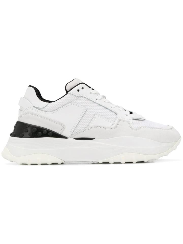 Tod's Flatform Lace-up Sneakers - White