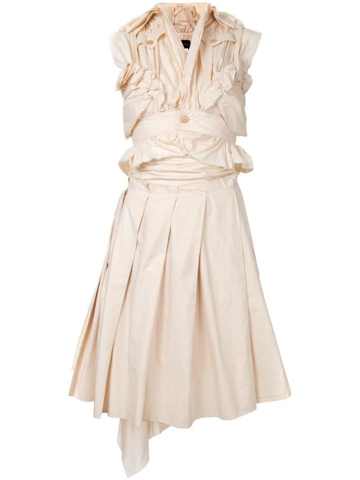 Comme Des Garçons Pre-owned Deconstructed Skirt And Top - Neutrals