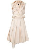 Comme Des Garçons Pre-owned Deconstructed Skirt And Top - Neutrals