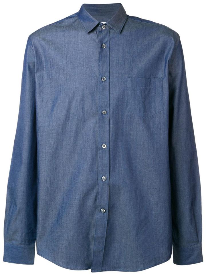 Daniele Alessandrini Paisley Panel Shirt - Blue