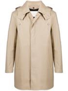 Mackintosh Dunoon Hood Fawn Bonded Cotton Short Hooded Coat Gr-1004d -