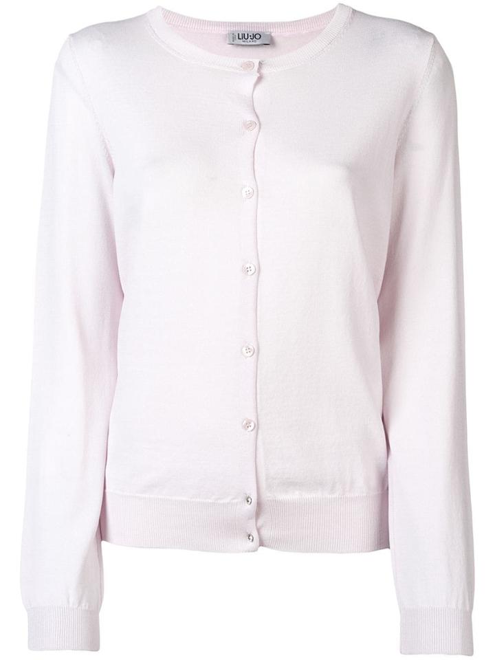 Liu Jo Round Neck Cardigan - Pink