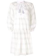 Tory Burch Lace-up Detail Dress - White