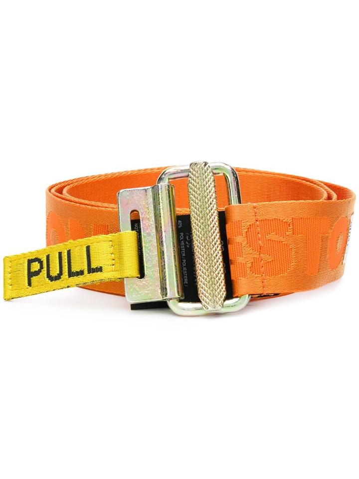 Heron Preston Logo Webbing Belt - Yellow & Orange